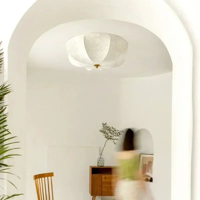 elegant plafond i tyg med mid-century och art deco design för vardagsrum och sovrum