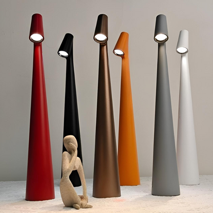 Nordisk trådlös bordslampa med dimbart LED-ljus och touch-funktion