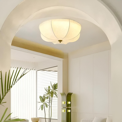 Elegant plafond i tyg med mid-century och art deco design för vardagsrum och sovrum