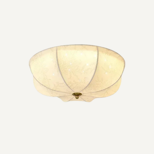 Elegant plafond i tyg med mid-century och art deco design för vardagsrum och sovrum
