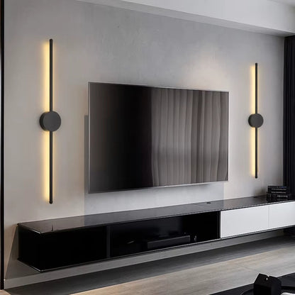 Minimalistisk LED vägglampa i aluminium linjedesign för sovrum vardagsrum hall