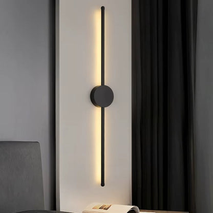 Minimalistisk LED vägglampa i aluminium linjedesign för sovrum vardagsrum hall